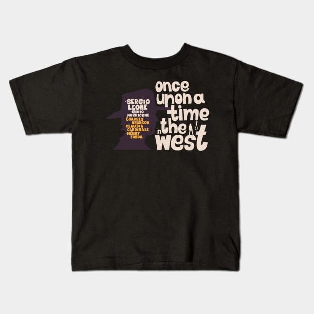 Serenade of the Spaghetti Western: Tribute to Once Upon a Time in the West Kids T-Shirt by Boogosh